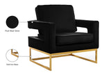 Noah - Accent Chair with Gold Legs