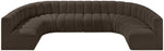 Arc - Boucle Fabric 8 Piece Modular Sofa