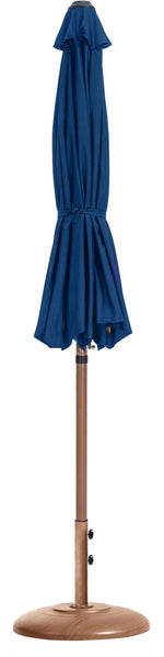 Fiji - Aluminum Patio Umbrella With Round Teak Base
