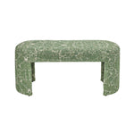 Greenspace - Round Upholstered Bench - Green