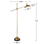 Kiss - Adjustable Arm Floor Lamp - Michelangelo Marble