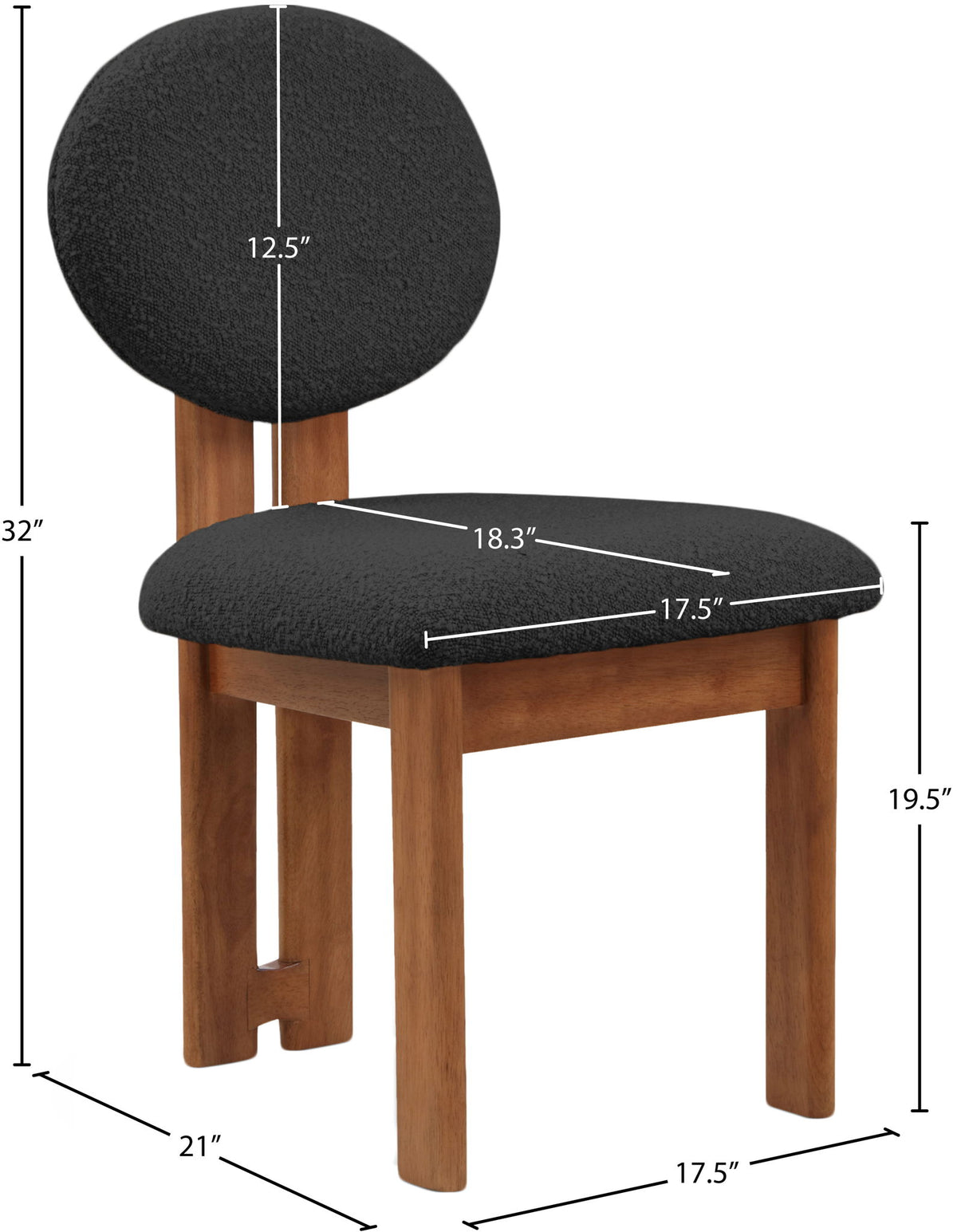 Napa - Dining Chair With Brown Legs (Set of 2)