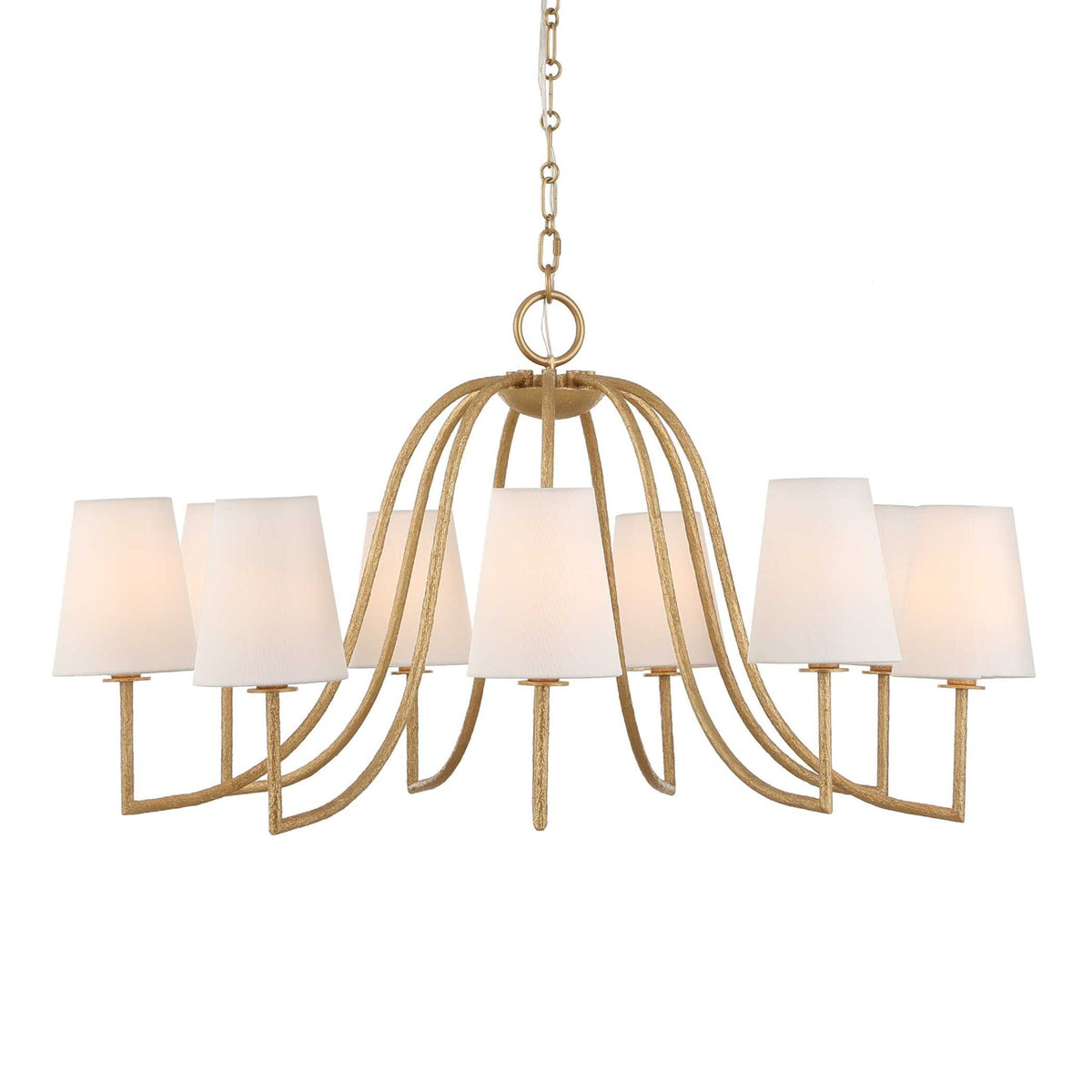 Seville - 9 Light Chandelier - Gold