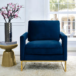 Avery - Velvet Chair - Navy
