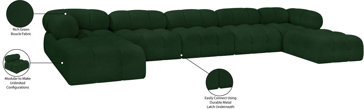 Ames - 7 Piece Fabric Modular U-Shaped Sectional