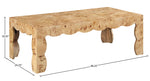 Vassa - Burl Veneer Coffee Table