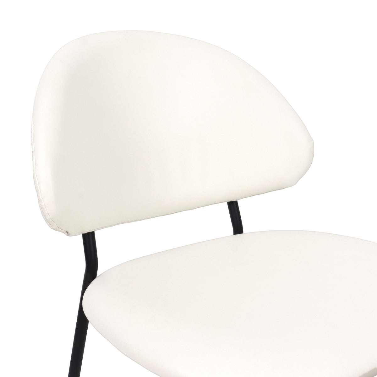 Manhattan Haven - Vegan Leather Metal Side Chair (Set of 4)