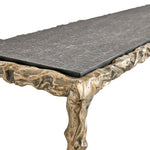 Lava - Console Table - Black / Brass