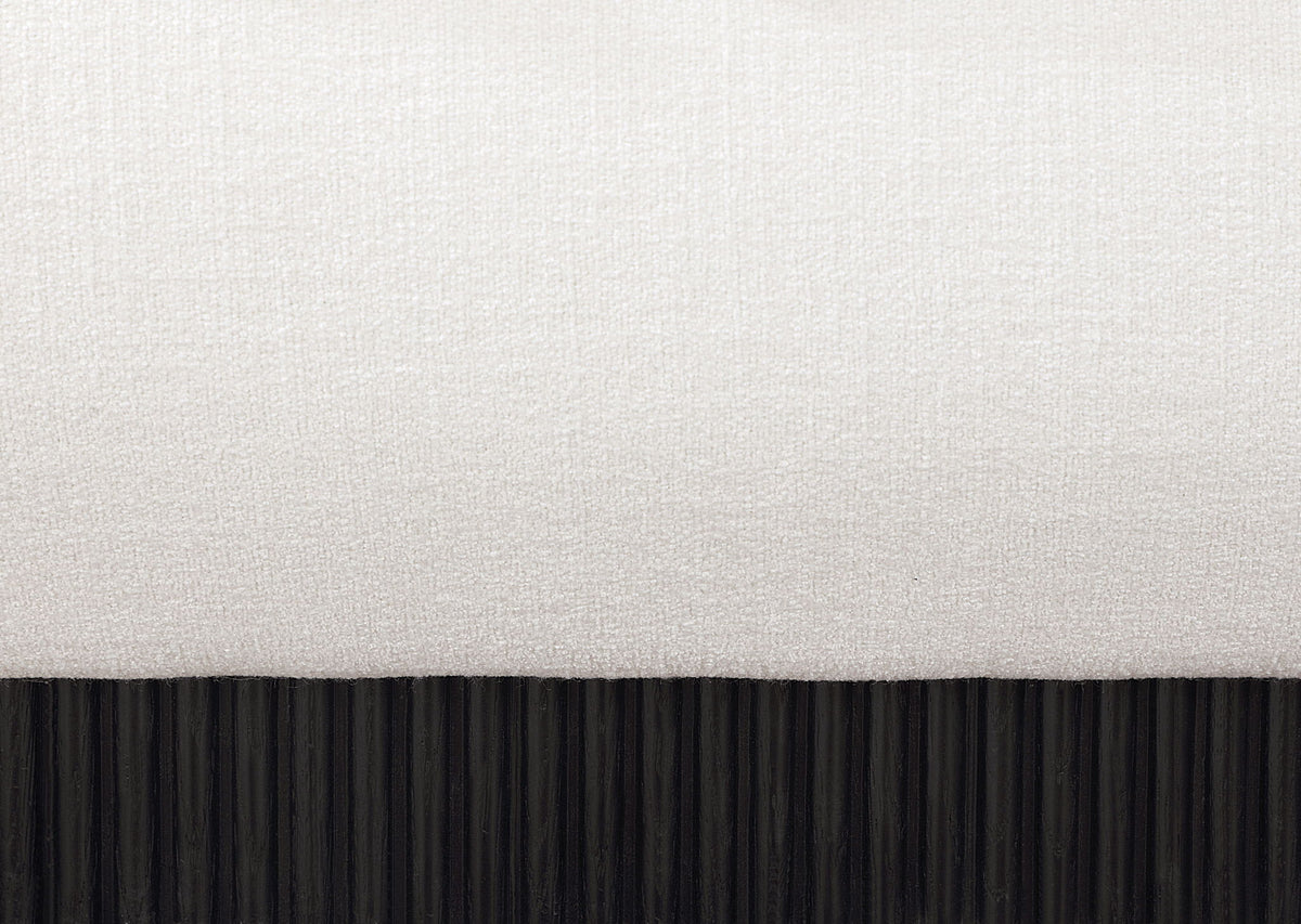 Rigby - Linen Bed With Black Base