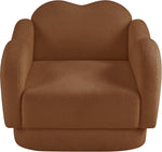Bloom - Teddy Fabric Chair - Saddle