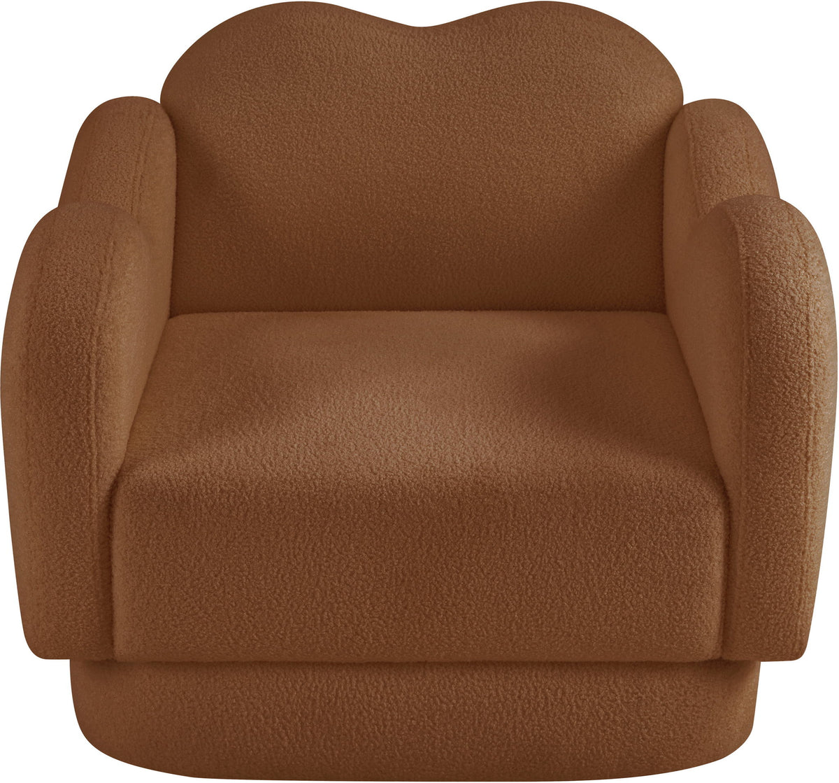 Bloom - Teddy Fabric Chair - Saddle
