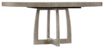 Affinity - 48" Round Pedestal Dining Table With 1-18" Leaf - Dark Gray