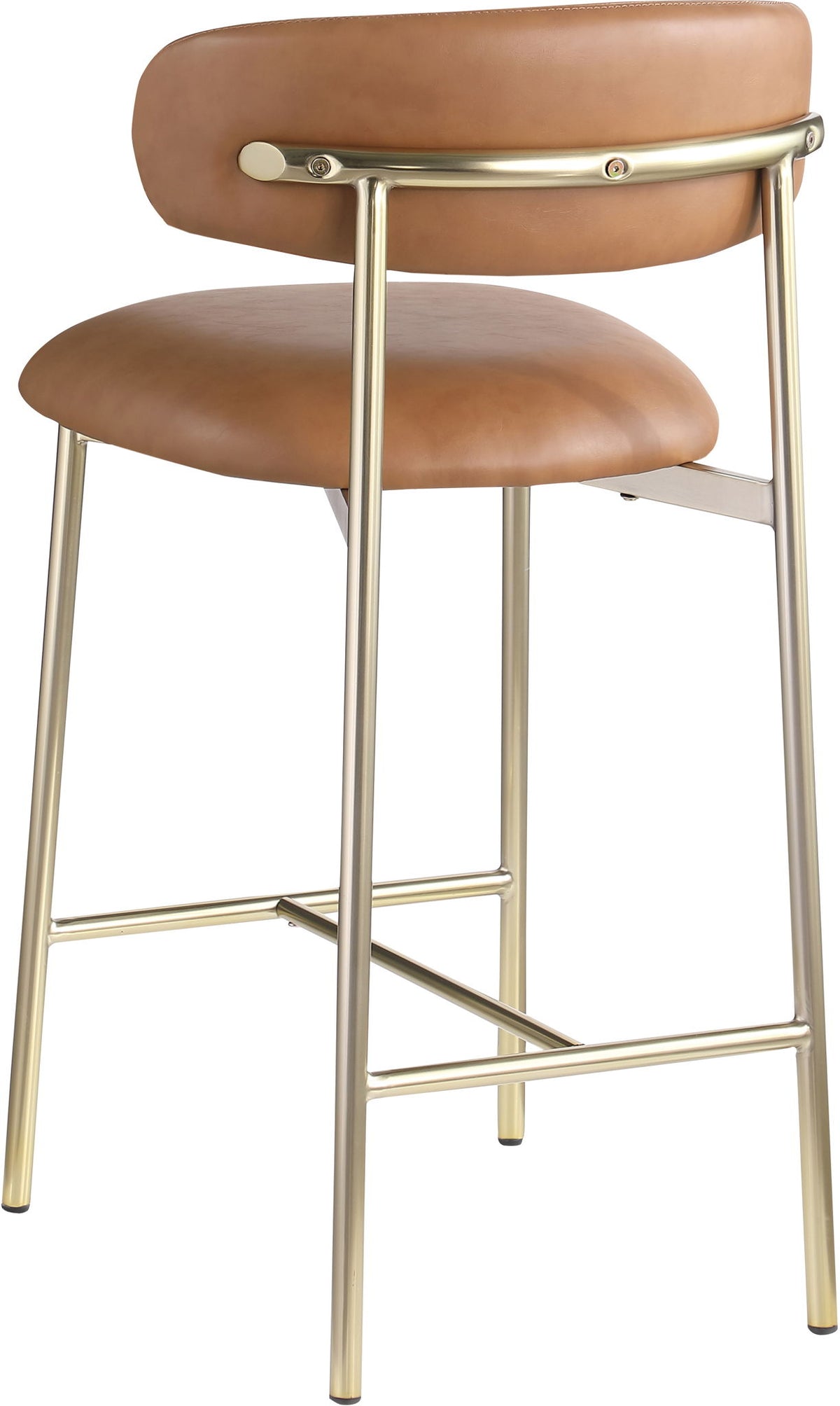 Lupita - Counter Stool With Brushed Gold Frame (Set of 2)