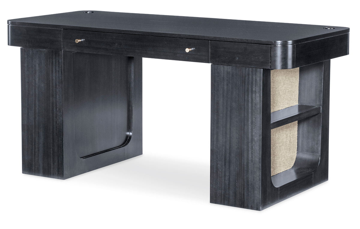 Home Office - Adjustable-Height Desk - Black