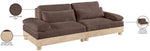 Turin - Chenille Fabric Upholstered Modular Sectional - Brown