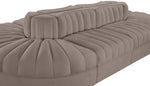 Rummi - Oval Velvet Performance Fabric Upholstered 8 Piece Modular Sectional