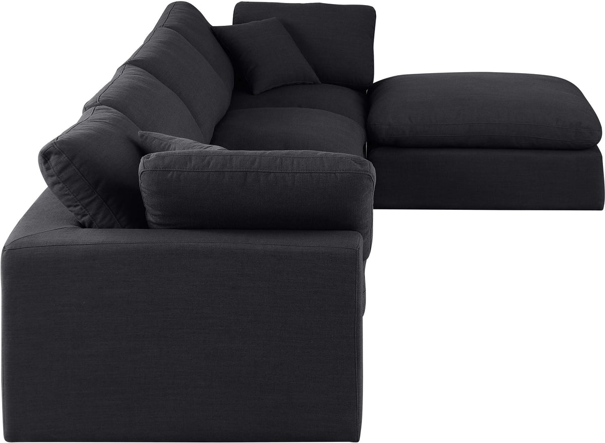 Comfy - 5 Piece Linen Modular Sectional With Chaise