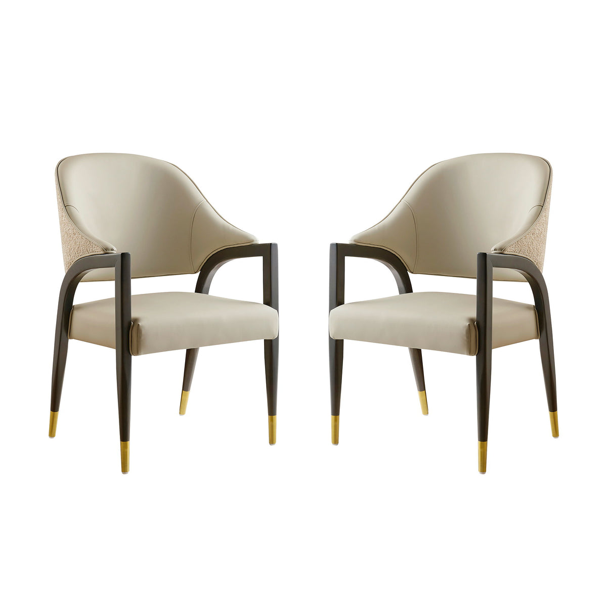 Manhattan Collette - Wood Upholstered Armchair