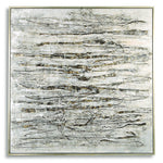 Scribbles - Hand Painted Canvas - Black / Brown / Gray