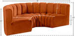 Arc - Velvet 4 Piece U-Shaped Modular Sofa