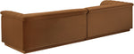 Cascade - Velvet Modular Sofa - Saddle