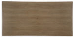 Serene Bay - Rectangular Dining Table With Umbrella Option - Dark Brown
