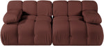 Orin - Velvet Performance Fabric Upholstered 2 Piece Modular Sofa