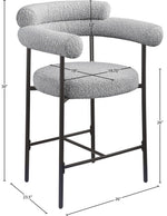 Blake - Counter Stool With Black Base (Set of 2)
