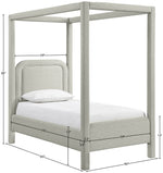 Salina - Linen Textured Fabric Upholstered Bed