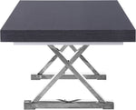 Excel - Oak Wood Extendable Dining Table - Rich Gray