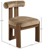 Arienzo - Performance Fabric Upholstered Dining Chair (Set of 2) - Walnut Base
