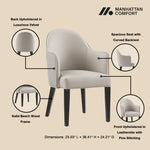 Hillman - Armchair, Vegan Leather And Velvet - Light Gray