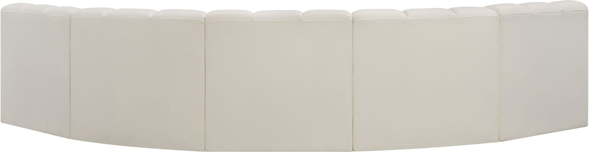Arc - Faux Leather 5 Piece U-Shaped Modular Sofa