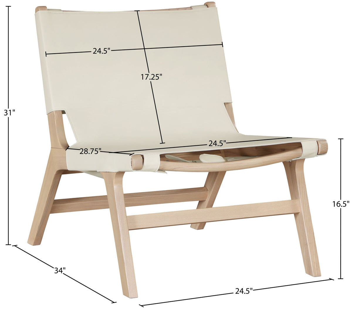 Rawlins - Accent Chair - Natural Frame