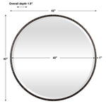 Benedo - Round Mirror - Black