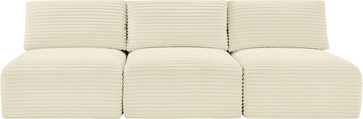 Shaggy - 3 Seat Modular Armless Sofa