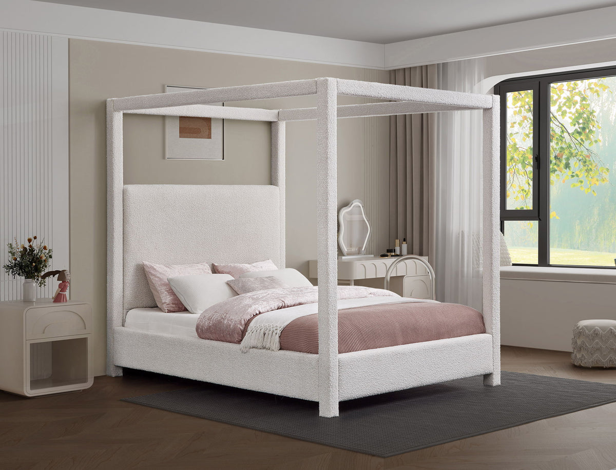 Eden - Boucle Fabric Upholstered Bed