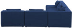 Cube - Linen 5 Piece Modular Corner Armless Sectional