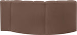 Arc - Faux Leather 3 Piece Modular L-Shaped Sofa