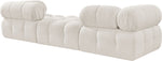 Ames - 3 Piece Boucle Modular Sofa With 1 Backless Seat