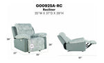 Plush - Glider Recliner With LED Belt - Gray