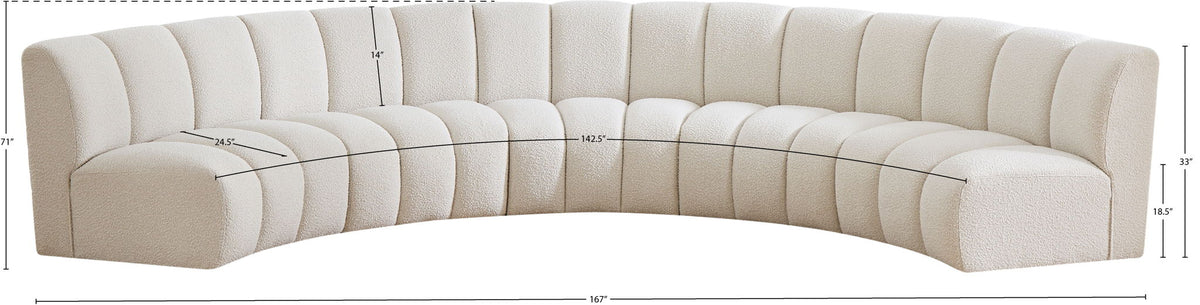 Infinity - 5 Piece Boucle Modular Sectional