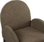 Waldorf - Boucle Dining Arm Chair With Black Legs