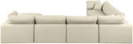 Comfy - 7 Piece Faux Leather Modular Sectional With Chaise