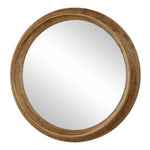 Frontier - Round Wood Mirror - Woodtone