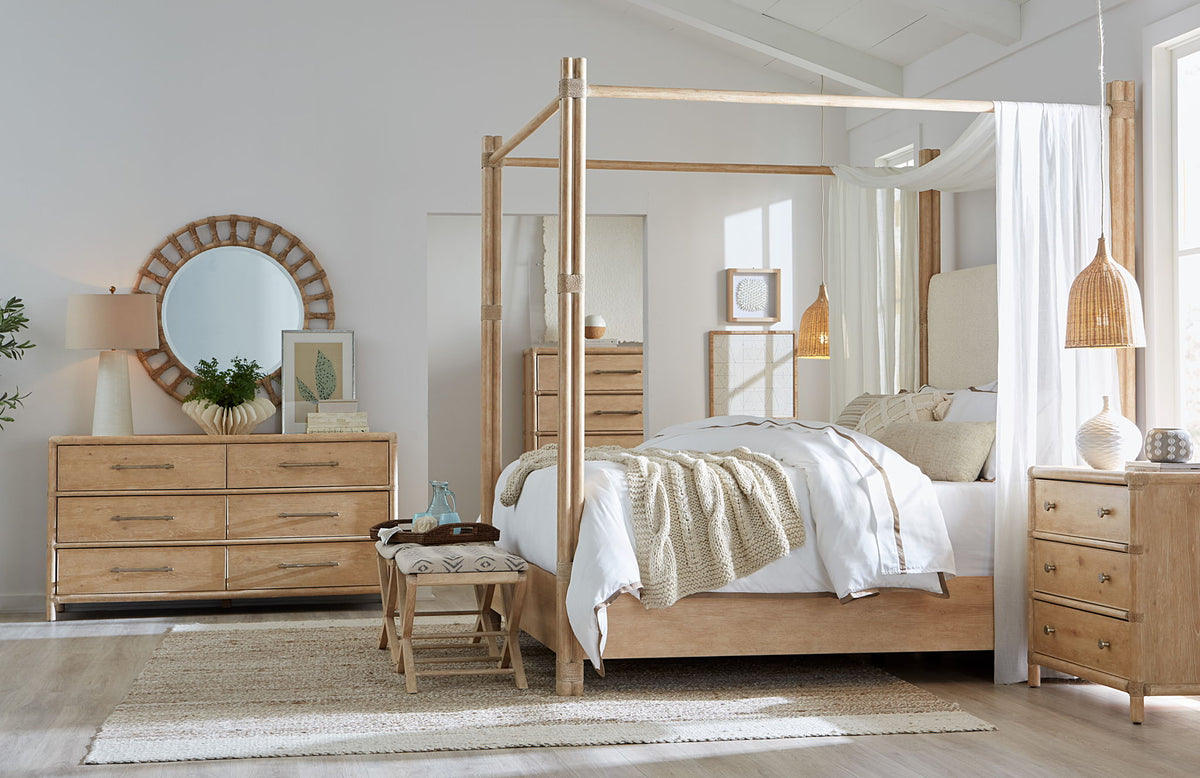 Retreat - Pole Rattan Accent Mirror