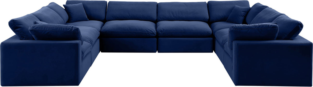 Comfy - 8 Piece Velvet Modular Sectional