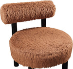 Ambre - Vegan Shearling Fabric Upholstered Accent Chair