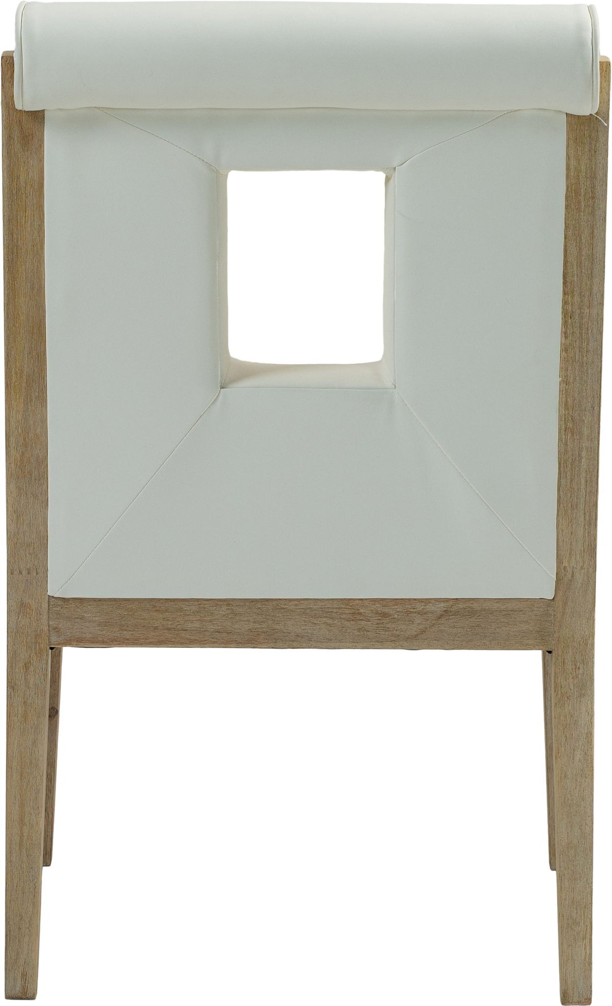 Gwendolyn - Faux Leather Dining Arm Chair With Natural Frame