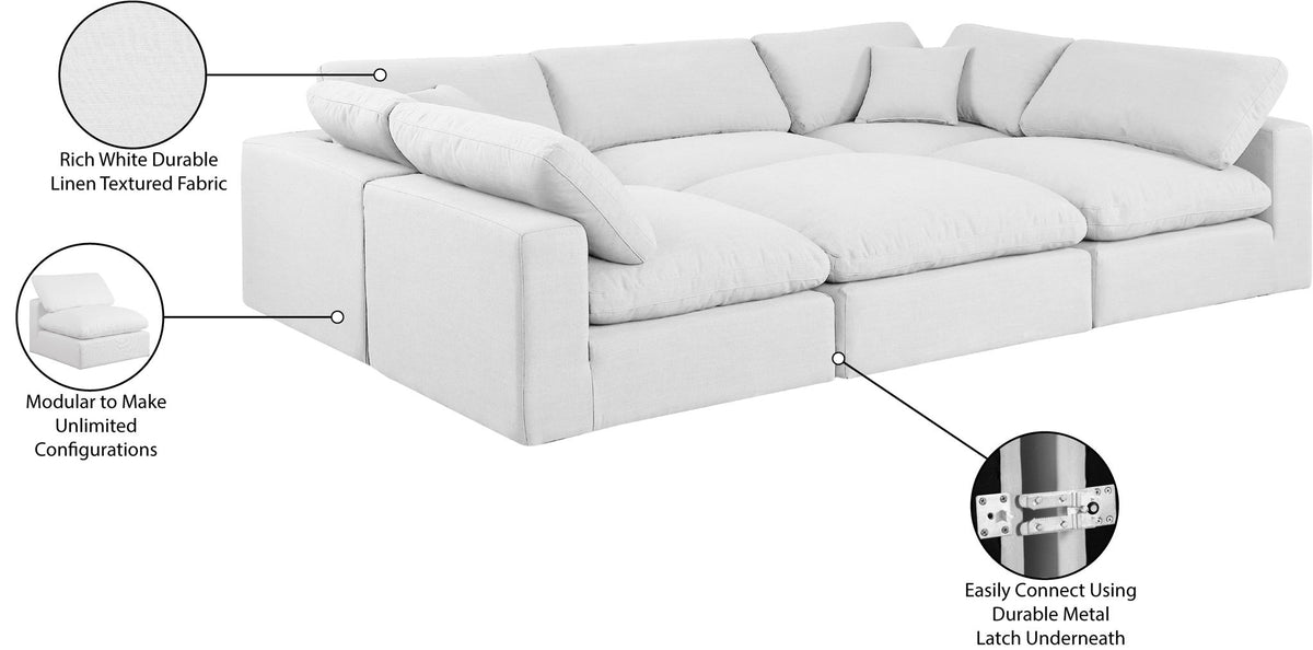 Comfy - 6 Piece Linen Sectional